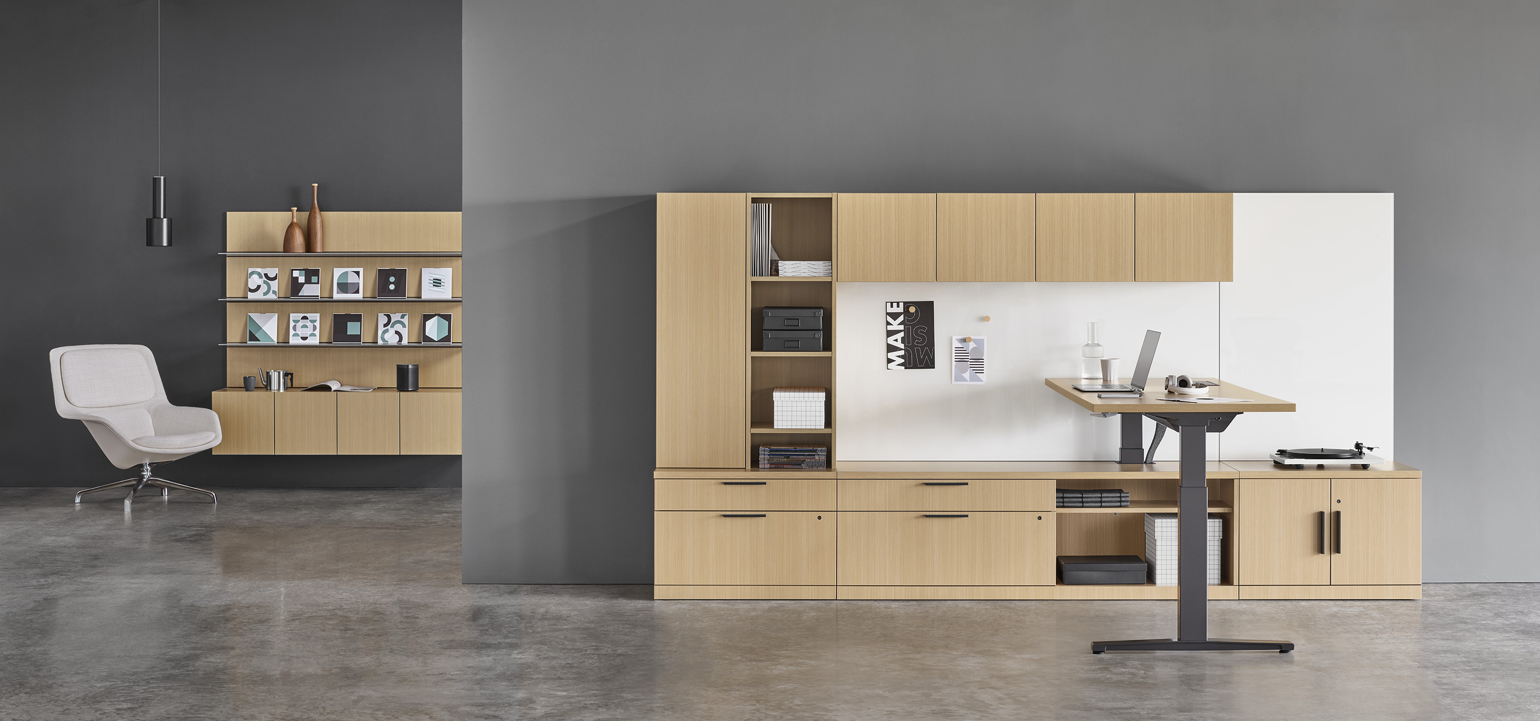 办公台|时尚中班台|办公家具|设计师家具|Canvas组合办公台